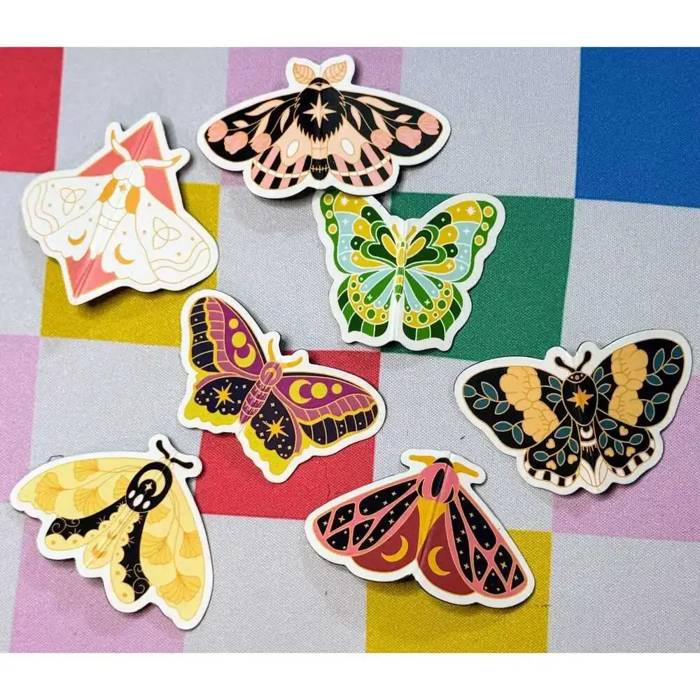Magnetic Butterfly and Moth Bookmarks (Set of 3)